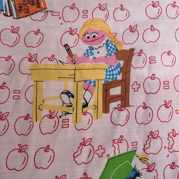 Vintage Sesame Street Red and Blue Duvet Cover Whimsical Design - Picture 9 of 12